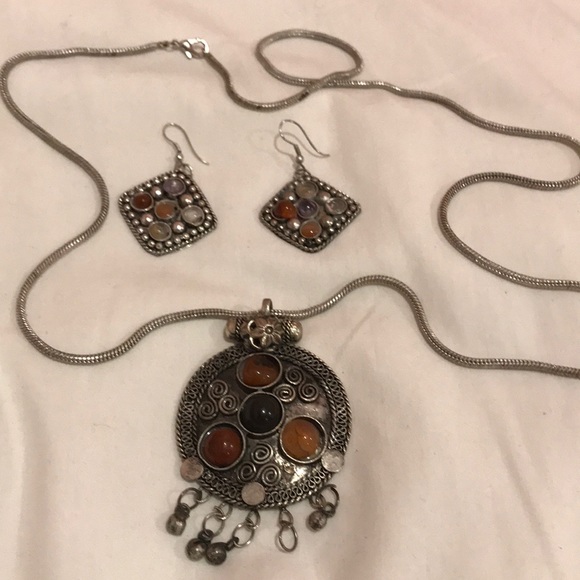 Rustic Necklace and Earrings - Picture 4 of 4